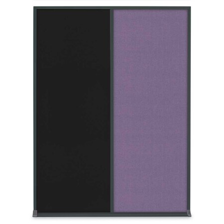United Visual Products Single Door Radius Corkboard, 18"X24", S UV8000-SATIN-CORK